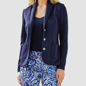 Lilly Pulitzer Braylee Blazer in True Navy Size S NWT